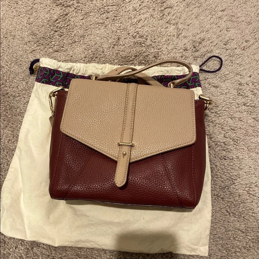 Tory Burch 797 Porcini Satchel crossbody bag
